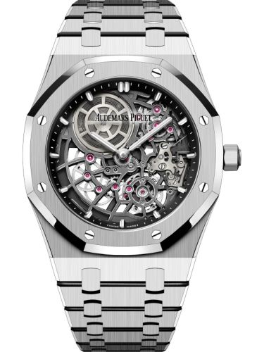Audemars Piguet 16204BC.OO.1240BC.01 : Royal Oak Extra-Thin Openworked White Gold