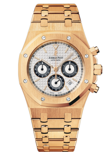 Audemars Piguet 25960OR.OO.1185OR.02 : Royal Oak 25960 Chronograph Pink Gold / Silver