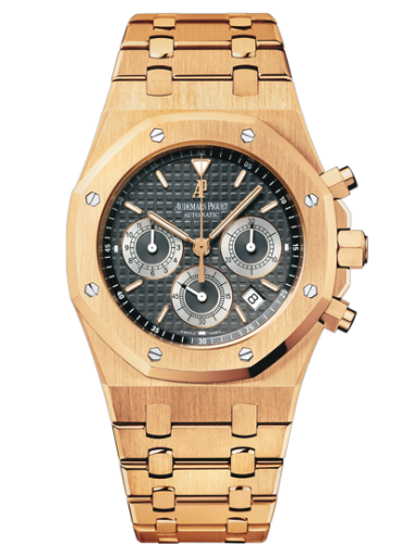 Audemars Piguet 25960OR.OO.1185OR.03 : Royal Oak 25960 Chronograph Pink Gold / Brown