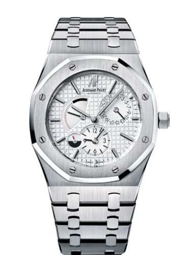 Audemars Piguet 26120ST.OO.1220ST.01 : Royal Oak Dual Time Stainless Steel / Silver