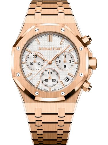 Audemars Piguet 26240OR.OO.1320OR.07 : Royal Oak Chronograph 41 Pink Gold / Silver