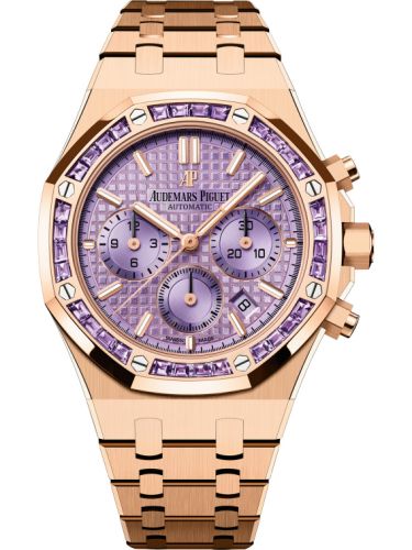 Audemars Piguet 26319OR.AY.1256OR.01 : Royal Oak Chronograph 38 Pink Gold / Amethysts / Purple