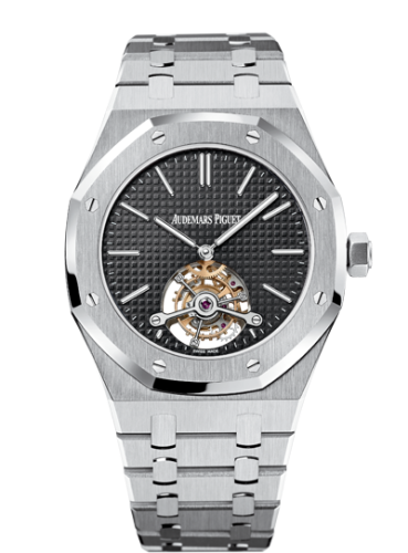 Audemars Piguet 26512ST.OO.1220ST.01 : Royal Oak Ultra Thin Tourbillon Stainless Steel / Black