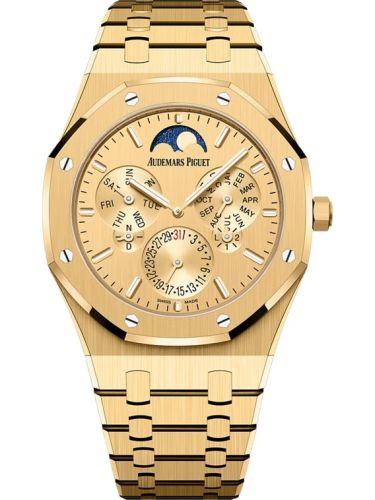 Audemars Piguet 26586BA.OO.1240BA.99 : Royal Oak Perpetual Calendar Ultra  Yellow Gold / Champagne