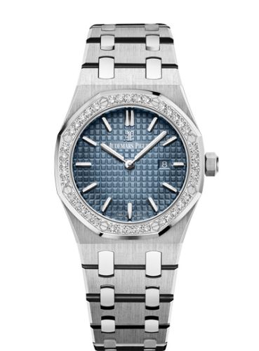 Audemars Piguet 67651IP.ZZ.1261IP.01 : Royal Oak 67651 Quartz Titanium / Platinum / Blue / Bracelet