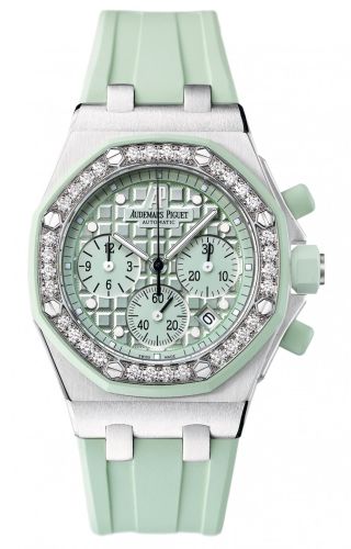 Audemars Piguet 26048SK.ZZ.D035CA.01 : Royal Oak OffShore 26048 Lady Chronograph Stainless Steel / Green