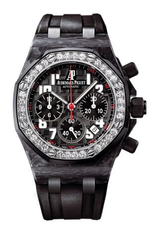 Audemars Piguet 26267FS.ZZ.D002CA.02 : Royal Oak OffShore 26267 Lady Chronograph Forged Carbon