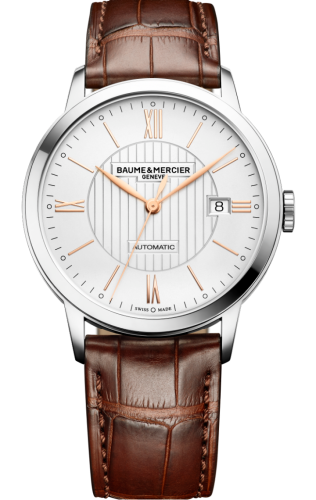 Baume & Mercier 10263 : Classima Automatic 40 Stainless Steel / Silver / Alligator