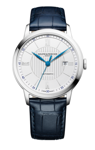 Baume & Mercier 10333 : Classima Executives Automatic 42 Stainless Steel / Silver / Alligator