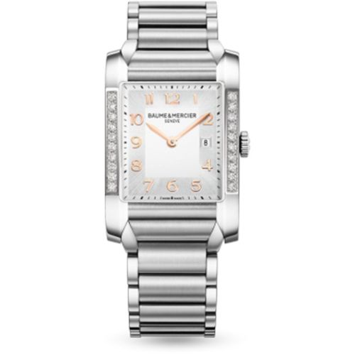 Baume & Mercier 10023 : Hampton Lady Silver / Vertical Diamonds