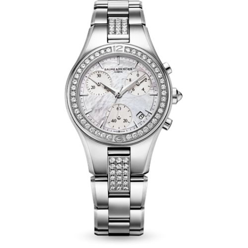 Baume & Mercier 10017 : Linea Chronograph Quartz 32 Diamond