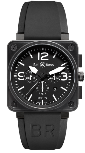 Bell & Ross BR0194-BL-CA : BR 01 94 Carbon Chronograph