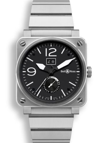 Bell & Ross BR0390BLSTSST : BR 03 90 Grande Date & Reserve de Marche