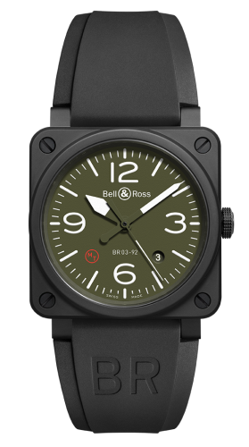 Bell & Ross BR0392-MIL-CE : BR 03 92 Military Type Ceramic