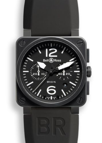 Bell & Ross BR0394BLCA : BR 03 94 Carbon Chronograph