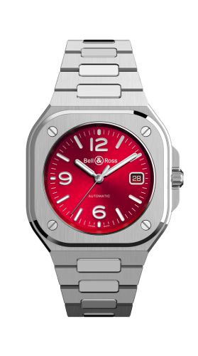 Bell & Ross BR05A-R-ST/SST : BR 05 Red Steel