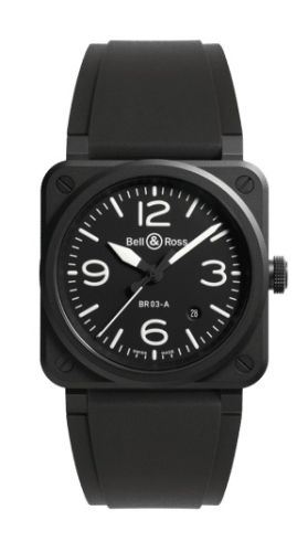 Bell & Ross BR03A-BL-CE/SRB : BR-03 92 Black Matte