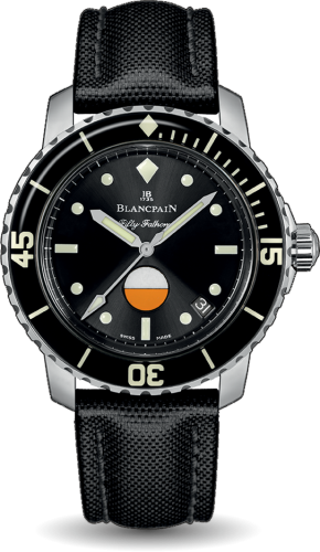 Blancpain 5008-1130-B52A : Fifty Fathoms MIL-SPEC Stainless Steel / Black / Canvas
