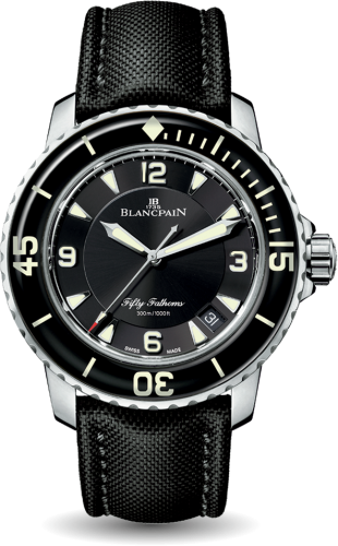Blancpain 5015-1130-52A : Fifty Fathoms Automatique Stainless Steel / Black / Black Canvas