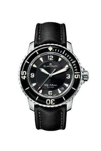 Blancpain 5015-1130-52A : Fifty Fathoms Automatique Stainless Steel / Black / Black Canvas