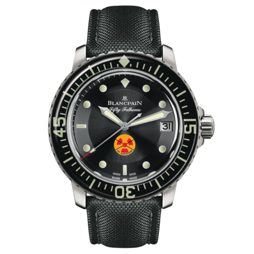 Blancpain 5015B-1130-52 : Fifty Fathoms Tribute to Fifty Fathoms / Stainless Steel / Black / Black Canvas