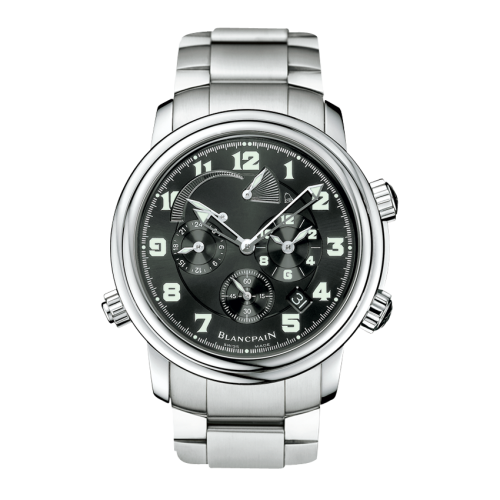 Blancpain 2041-1130M-71 : Léman Réveil GMT Stainless Steel / Black / Bracelet