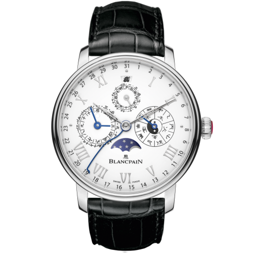 Blancpain 00888-3431-55B : Villeret Calendrier Chinois Traditionnel Platinum / White