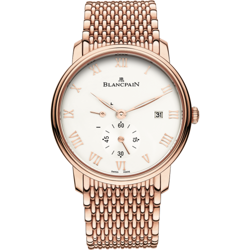 Blancpain 6606-3642-MMB : Villeret Ultraplate Power Reserve Date Red Gold / Opaline