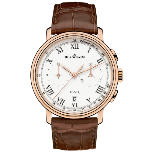 Blancpain 6680F-3631-55B : Villeret Chronographe Flyback Pulsomètre Red Gold / Enamel