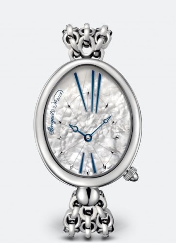 Breguet 8967ST/51/J50 : Reine de Naples 8967 Stainless Steel / White MOP / Bracelet