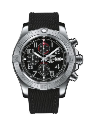 Breitling A1337111/BC28/104W/A20BA.1 : Super Avenger II Stainless Steel / Volcano Black / Military / Pin