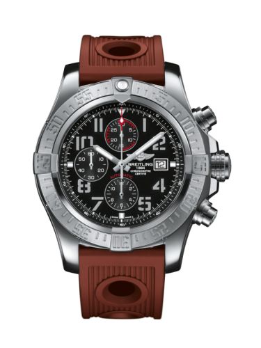 Breitling A1337111/BC28/206S/A20D.2 : Super Avenger II Stainless Steel / Volcano Black / Rubber / Folding