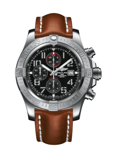 Breitling A1337111/BC28/440X/A20D.1 : Super Avenger II Stainless Steel / Volcano Black / Calf / Folding