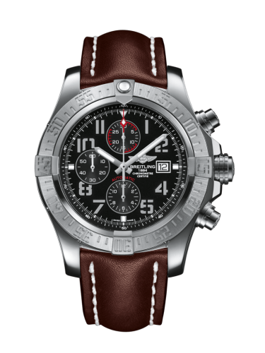 Breitling A1337111/BC28/443X/A20BA.1 : Super Avenger II Stainless Steel / Volcano Black / Calf / Pin