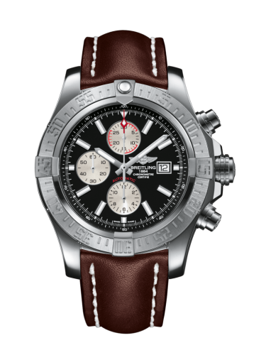 Breitling A1337111/BC29/444X/A20D.1 : Super Avenger II Stainless Steel / Volcano Black / Calf / Folding