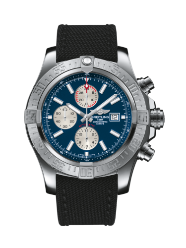 Breitling A1337111/C871/104W/A20BA.1 : Super Avenger II Stainless Steel / Mariner Blue / Military / Pin