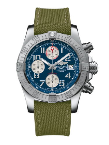 Breitling A1338111/C870/106W/A20BA.1 : Avenger II Stainless Steel / Mariner Blue / Military / Pin