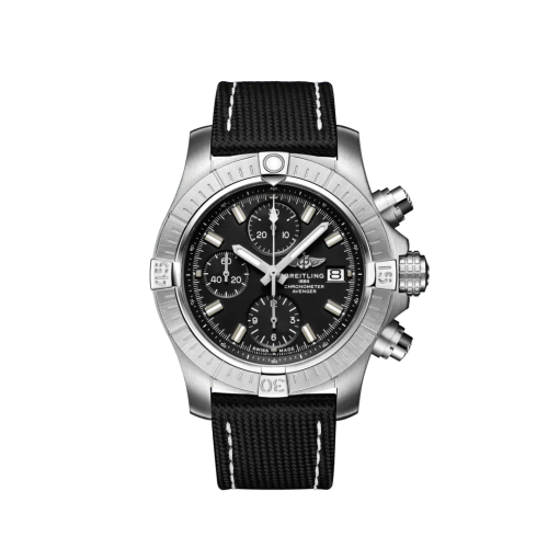 Breitling A13385101B1X1 : Avenger Chronograph 43 Stainless Steel / Black / Military / Pin