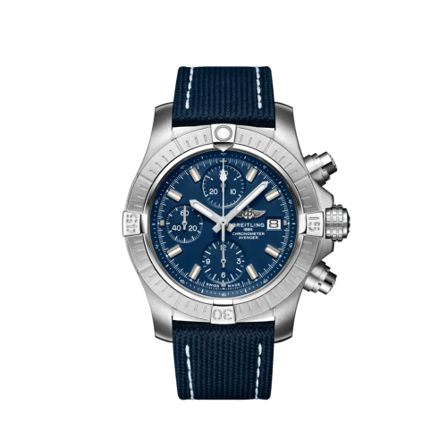 Breitling A13385101C1X1 : Avenger Chronograph 43 Stainless Steel / Blue / Military / Pin