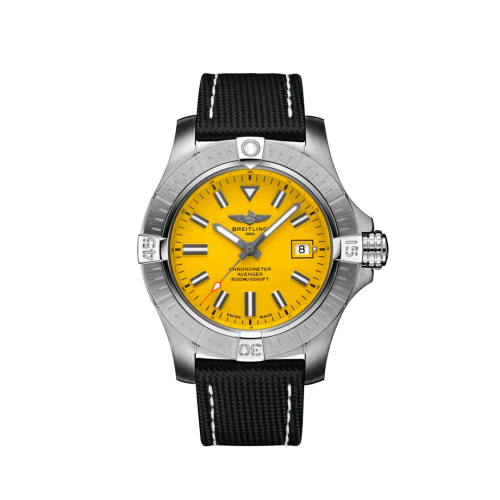 Breitling A17319101I1X1 : Avenger Automatic 45 Seawolf Stainless Steel / Yellow / Military / Pin