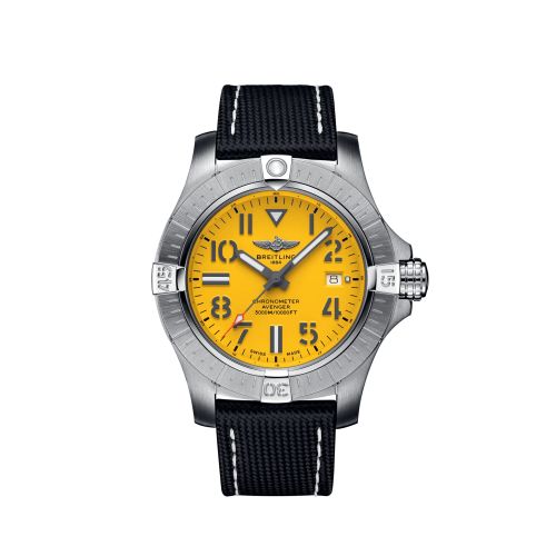 Breitling A17319101I2X1 : Avenger Automatic 45 Seawolf Stainless Steel / Yellow / eComm Exclusive