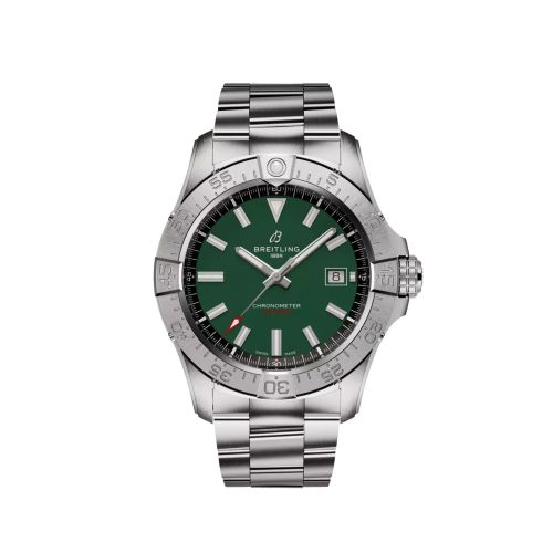 Breitling A17328101L1A1 : Avenger Automatic 42 Stainless Steel / Green / Bracelet