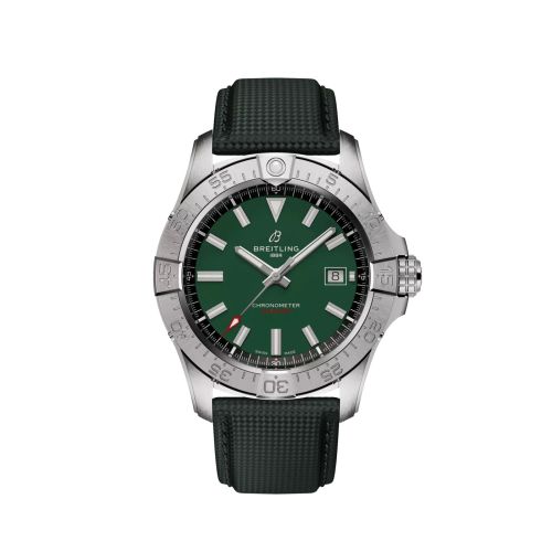 Breitling A17328101L1X1 : Avenger Automatic 42 Stainless Steel / Green / Strap