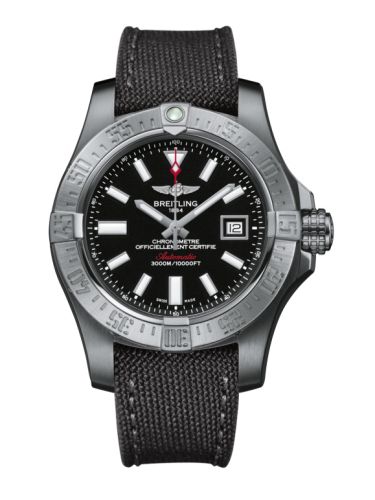 Breitling A1733110/BC30/109W/A20BASA.1 : Avenger II Seawolf Stainless Steel / Volcano Black / Military / Pin