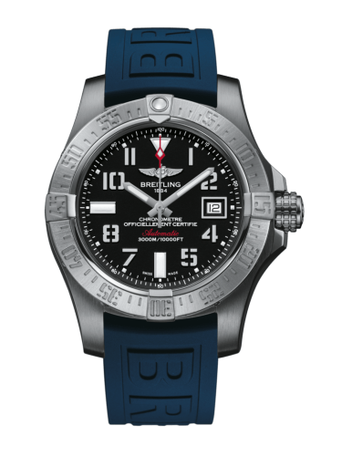 Breitling A1733110/BC31/157S/A20DSA.2 : Avenger II Seawolf Stainless Steel / Volcano Black / Rubber / Folding