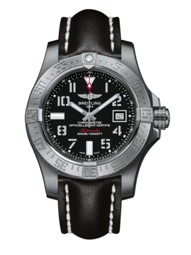 Breitling A1733110/BC31/435X/A20BASA.1 : Avenger II Seawolf Stainless Steel / Volcano Black / Calf / Pin