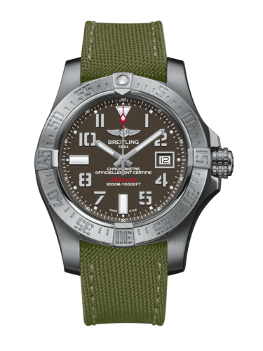 Breitling A1733110/F563/106W/A20BASA.1 : Avenger II Seawolf Stainless Steel / Tungsten Gray / Military / Pin