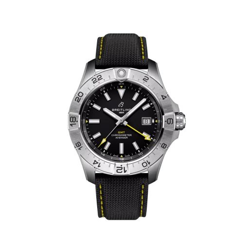 Breitling A323201A1B1X1 : Avenger Automatic GMT 44 Stainless Steel / Black / Strap / Ecomm