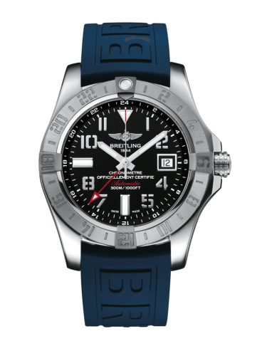 Breitling A3239011/BC34/157S/A20D.2 : Avenger II GMT Stainless Steel / Volcano Black / Rubber / Folding