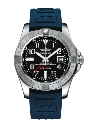 Breitling A3239011/BC34/158S/A20S.1 : Avenger II GMT Stainless Steel / Volcano Black / Rubber / Pin